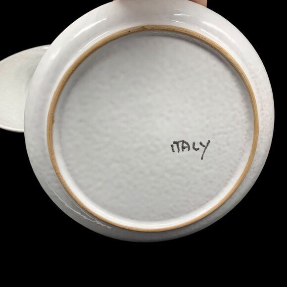 Vtg MCM FRATELLI FANCIULLACCI ITALY Vegetable Plates 8" Radish Lettuce Textured - Picture 9 of 10